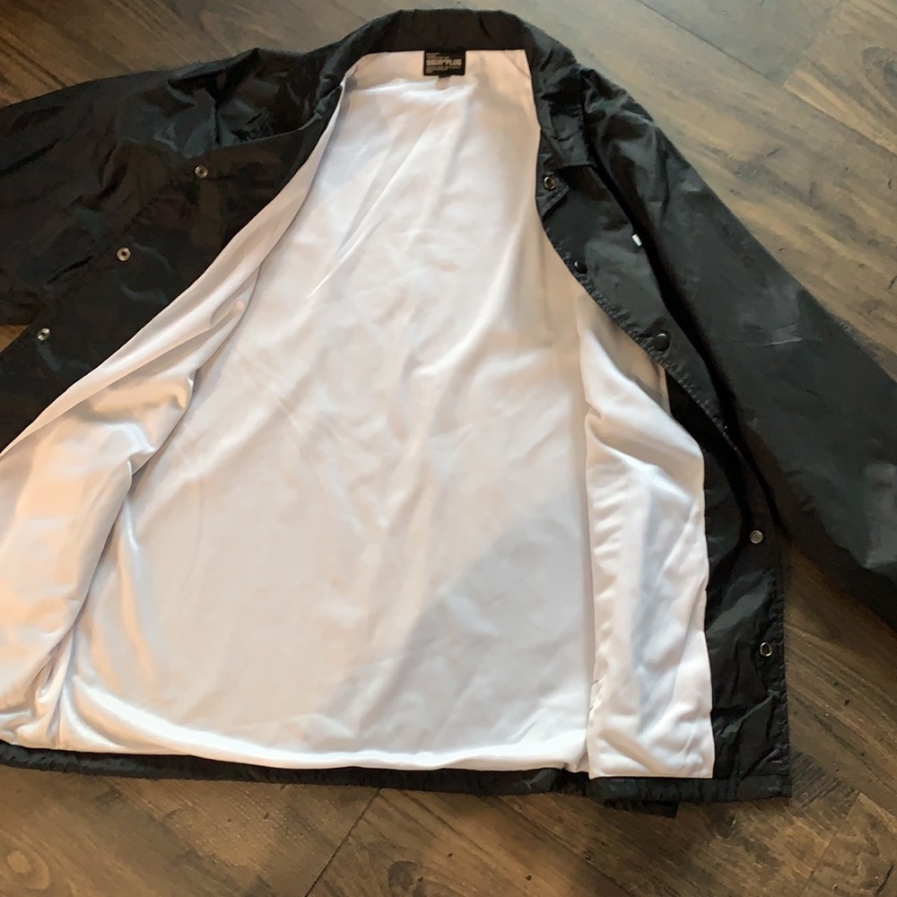 SSUR black coach jacket button down with snaps & pockets size large - Picture 6 of 6